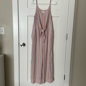 Lou & Grey striped jumpsuit with tie waist - Sz Large